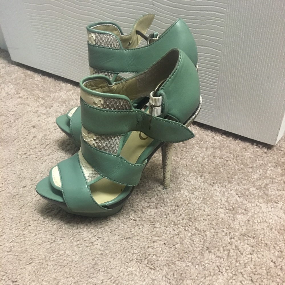 Paco Gil Leather Platform Cutout Sandal